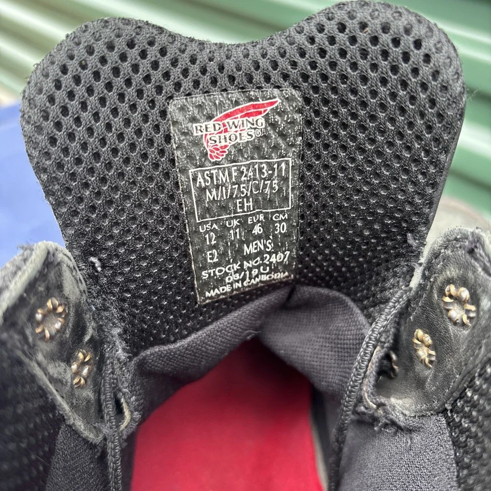 Red Wing King Toe Work Boots 2407‎ Men's Size 12 E2 EH Safety Toe Waterproof